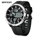 【Miga Plaza】 New Electronic Men Fashion and Leisure Watch Waterproof Night Glow Multi functional Watch SD9053-3. 