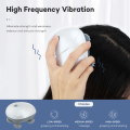 Wireless Electric Head Massager with Rechargeable Battery, Waterproof Scalp Massage Tool for Stress Reduction and Hair Stimulation. 