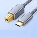 USB C To USB B 2.0 Printer Cable Braided Printer Scanner for Epson HP Canon Brother MacBook Pro Samsung MIDI Controlle Cable. 