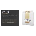 Olympia VIS-25 Violin Strings Set High Quality made from metal flatwound wire wrapped around a round core wire with multi-fibers, providing a bright, rich tone.. 