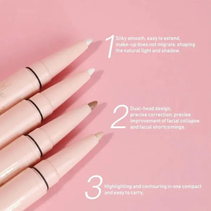 Matte%20Pearl%20White%20Highlighter%20Pen%20Double-headed%203D%20Contouring%20Make%20Up%20Stick%20Face%20Multifunctional%20Lying%20Silkworm%20Brighten%20Pencil%20-%20Image%206