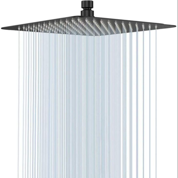 Square Rainfall Bathroom Shower Faucet Overhead Shower 15x15 CM, Water Saving Shower Heads