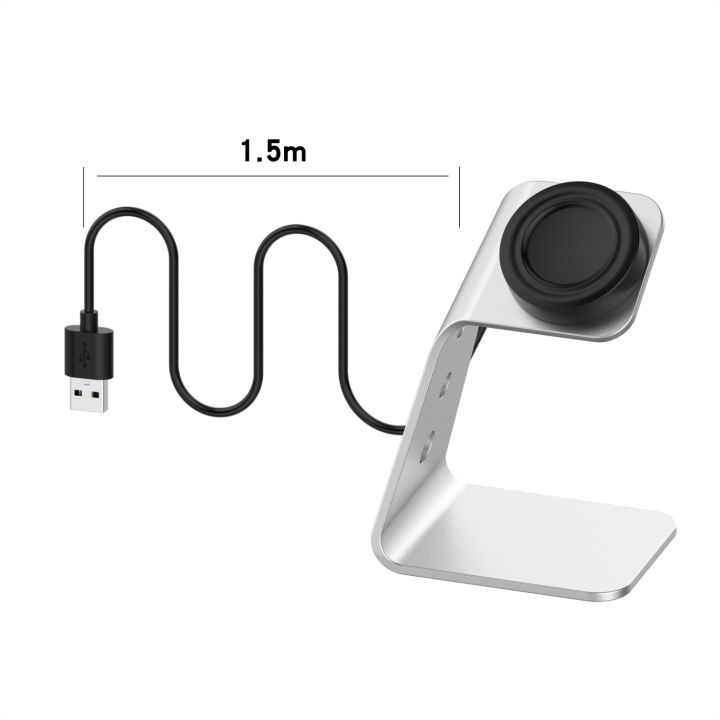 For%20Samsung%20R800%20/%20Galaxy%20Watch%20Universal%20Aluminum%20Alloy%20Magnetic%20Charger%20Holder%20with%20Chip%20Protection,%20Support%20Fast%20Charging(Silver)%20-%20Image%204
