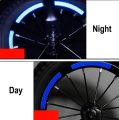 Bicycle Sticker MTB Bicycle Wheel Spokes Reflective Fluorescent Sticker Safe Warning Bicycle Reflector Bicycle Moto Scooter Reflective Tapes Bicycle Accessories. 