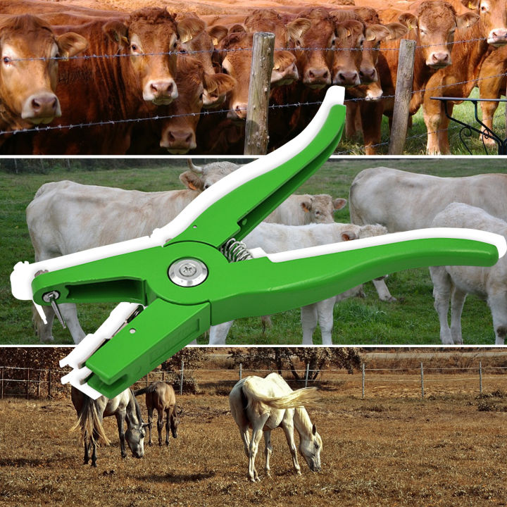Ear Tagging Tools Ruminant Ear Tag Pliers Livestock Animal Ear Tag Tool Plier Applicator Tagging ...