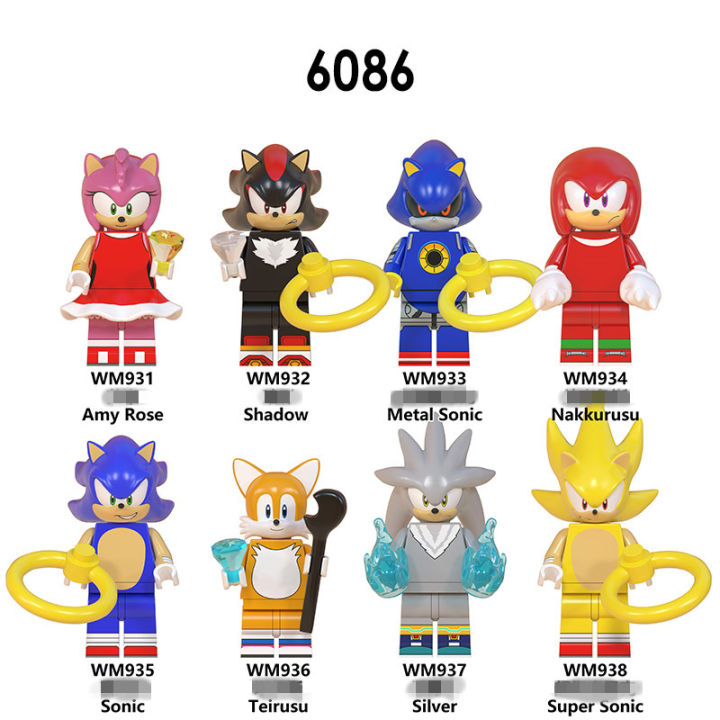 Compatible with LEGO building blocks minifigures children's gifts WM6086 Sonic Kid Shadow Sonic Ribi