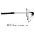 Hollow Hoe High Durability Anti-deform Iron Small Hoe Durable Edge Gardening Tools for Home. 