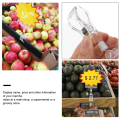 【Exclusive Offer】Pop Advertising Folder Boutique Supplies Price Tags Name Clips Yard Sale Acrylic Merchandise Sign Holder Price Display Holder. 