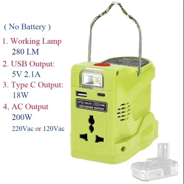 200W%20LED%20Work%20Lamp%20USB%20Bank%20Battery%20Inverter%20for%20Ryobi%2018V%20Li-Ion%20Nickel%20Battery%20P102%20P103%20P104%20P107%20P108%20-%20Image%203