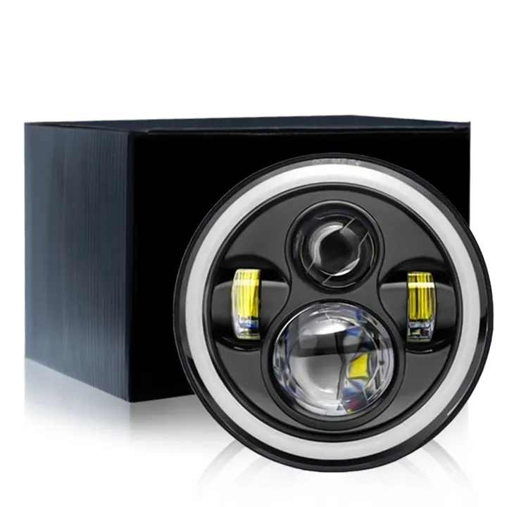 1pcs%20Three%20Wheel%20Headlight%20Round%20Shaped%205.75%20inch%20LED%20Headlight%20for%20%20Tuk%20Defender%20Light%20Bike%20-%20Image%202