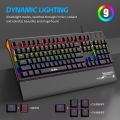 BAJEAL K600 Gaming Keyboard Wired Mechanical Keyboard with Palm Rest Wrist Rest Pad. 