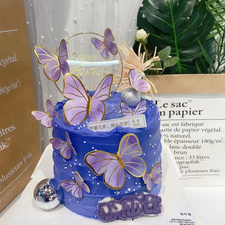 10pcs%20Butterfly%20Cake%20Toppers%20Sequin%20Purple%20Pink%20Butterflies%20Cake%20Decoration%20Card%20for%20Wedding%20Girls%20Happy%20Birthday%20Party%20Decors%20-%20Image%205