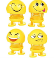 hake Head Cute Cartoon Bubblehead Doll Toy, Smiling Face Spring Bouncing Doll Car Smiley Doll Cute Emoji Bobble 1Pcs. 