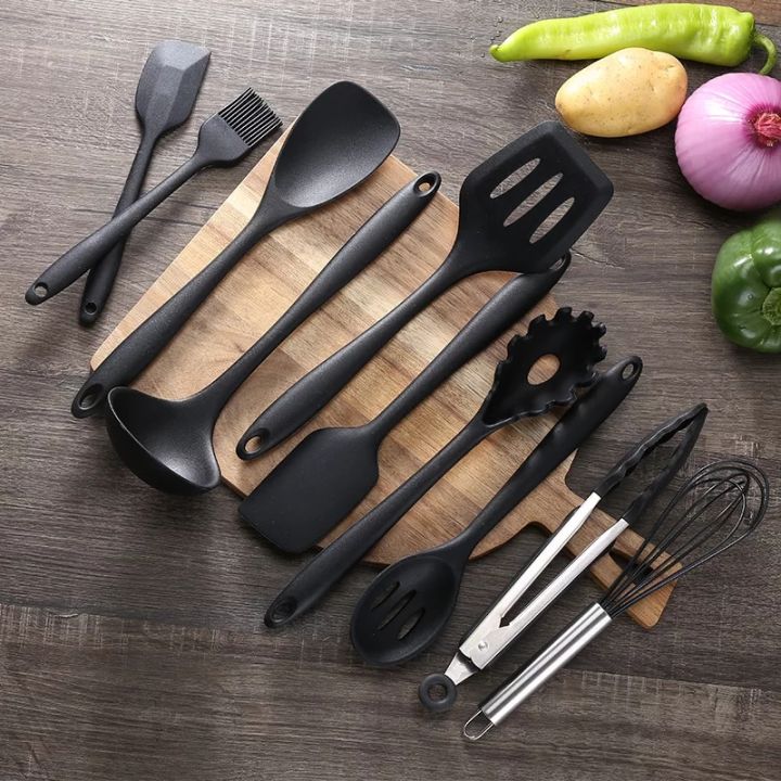 10Pcs%20Kitchen%20Cookware%20Set%20Nonstick%20Silicone%20Spatula%20Spoon%20Oil%20Brush%20BBQ%20Clip%20Heat%20Resistant%20Kitchen%20Utensils%20DIY%20Baking%20Tools%20-%20Image%207