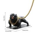 【Petalfall】Car Decoration Ornaments Cool Dog Dashboard Bullys Puppy Figurine For Auto Accessories Home Office Desk Decor Auto Parts. 