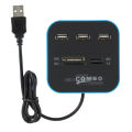 Grwibeou USB Hub Combo 3 Ports USB 2.0 Micro Card Reader SD/TF USB Splitter Hub Combo All In One for PC Computer Accessories. 