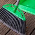 DUSTPAN AND BROOM SET WITH 70CM PLASTIC COATED METAL HANDLES - FEATHER BRAND. 