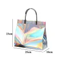 【ALLGOOD】1pc Large Capacity Foldable PVC Shopping Bags Reusable Eco Friendly Waterproof Grocery Bags Shopping Tote Bags Shoulder Bag. 