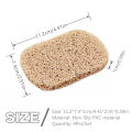 4Pcs/Set PVC Soap Saver Drain Soap Pad Environmental Protection Mildew Proof Soap Holder for Kitchen Portable Bathroom Soap Dish. 