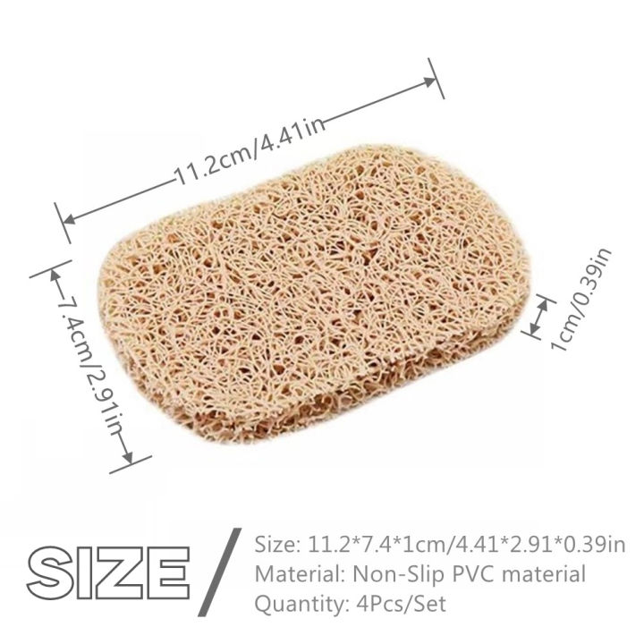 4Pcs/Set%20PVC%20Soap%20Saver%20Drain%20Soap%20Pad%20Environmental%20Protection%20Mildew%20Proof%20Soap%20Holder%20for%20Kitchen%20Portable%20Bathroom%20Soap%20Dish%20-%20Image%202