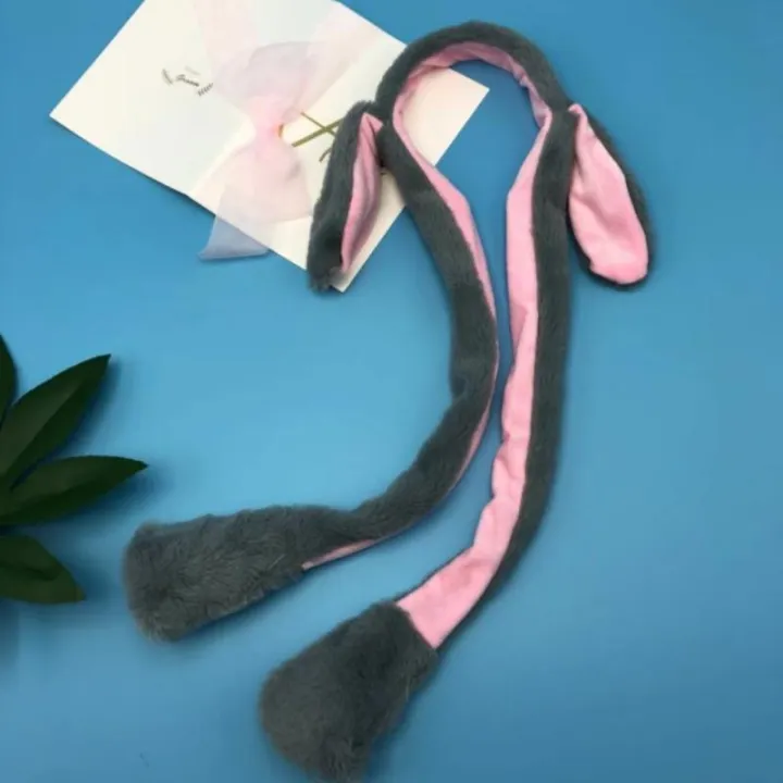 Bunny%20Ears%20Headband%20Moving%20Cute%20Warm%20Plush%20Airbag%20Rabbit%20Funny%20Gift%20Movable%20Creek%20-%20Image%205