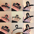 Matte Black Hair Clip For Women Fashion Elegant Hairgrips Large Hair Claw Clips Girls Hairpins Korean Style Hair Accessories Yao Store. 