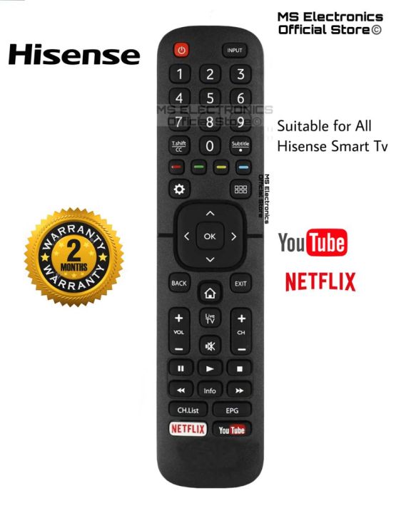 Hisense LED Smart TV Remote Controller