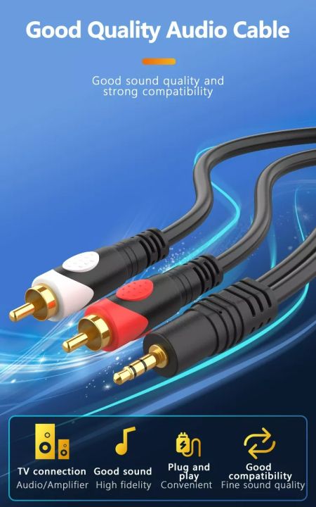 Gold%20Plated%203.5mm%20Mini%20Phone%20Stereo%20Male%20to%202%20RCA%201%20Male%20Audio%20Cable%20-%20Image%207