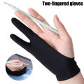 1/2Pcs Two-finger Painting Gloves XS/S/M/L Anti-touch Anti-pollution Hand Glove For Universal Drawing Double Finger Gloves. 