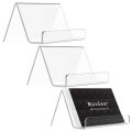 Transparent Desktop Business Holder Table Desk Shelf Box Storage Display Stand Restaurant Supplies. 