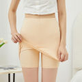 Women Ice Silk High Waist Safety Pants /Double Layer Seamless Thin Sliming Fit Safety Short Pants/Wome Summer Shorts Double Layer Seamless Skirt Shorts. 