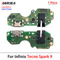 For Hot Note Tecno Spark Zero S5 7 10 10t Lite X Pro 6 Go 8 8i 9 Play Usb Charging Port Board Connector Dock Flex Cable. 