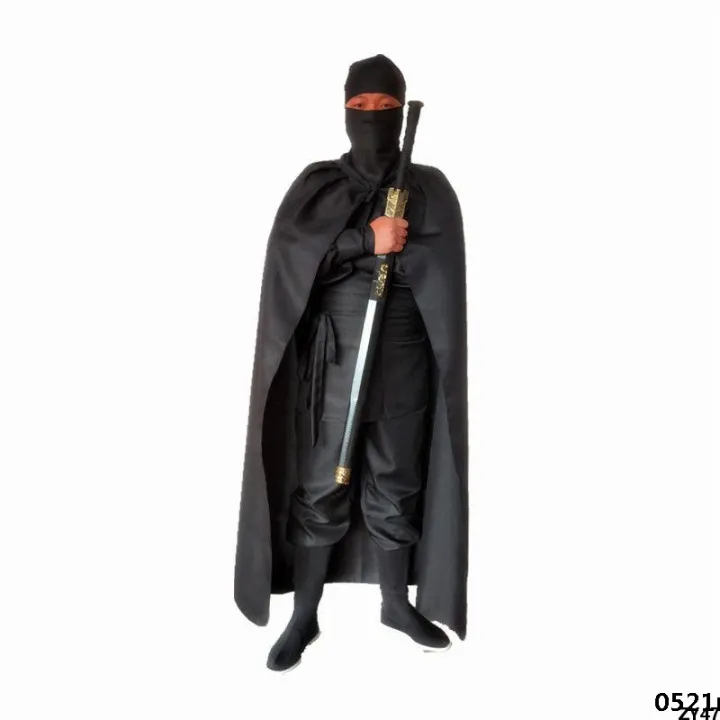 Costume%20performance%20night%20walking%20male%20and%20female%20ninja%20costume%20cloak%20black%20male%20martial%20arts%20suit%20assassin%20thief%20bandit%20-%20Image%204