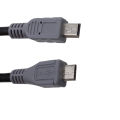 【VogueVenture】1pc Mini USB Type B 5 Pin Male To Micro B Male 5 Pin Converter OTG Adapter Lead Data Cable 25cm. 