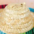 Straw Woven Sun Hat Cap Mexican Pet Supplies Cute Costume for Cute Mini Puppy. 