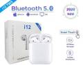 i12 TWS with Bluetooth Headset Earphone Sport and Touch Control. 