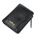 Casual men wallets multifunction short zipper purse multi-card position driver's license card holder brief male small wallet. 