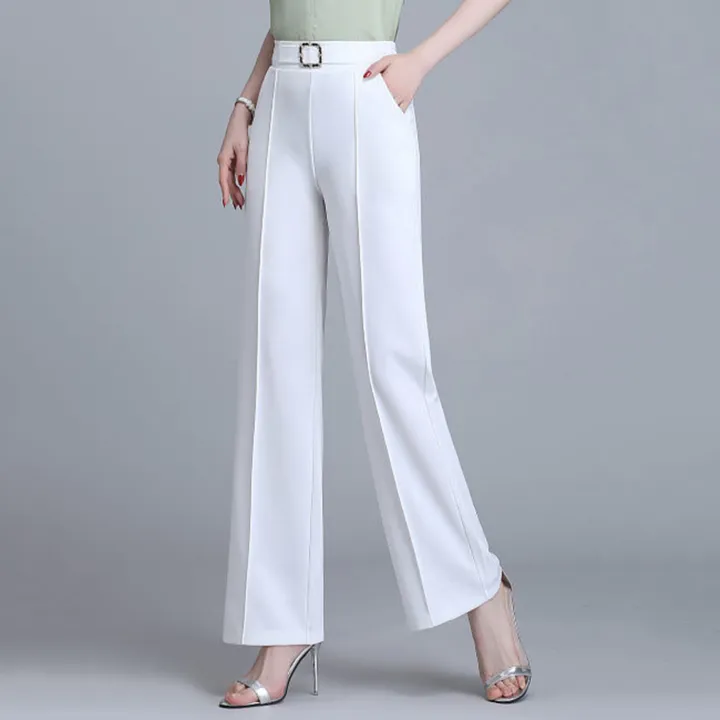 Office%20Trousers%20Pockets%20Office%20Lady%20Straight%20Wide%20Leg%20Trousers%20-%20Image%205