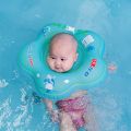 Baby's Swim Ring Collar Newborn Baby Children's Self-Travel Baby Inflatable Petal-Shaped Baby Bath Collar. 