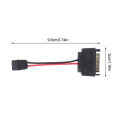 New 1pc Sata 15-Pin Male To Sata 6-Pin Female Slimline Power Adapter Cable 20awg Lap Optical Drive Cable. 