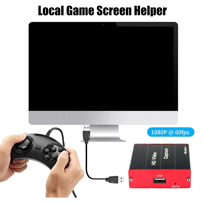 Mirabox Capture Card Setup MiraBox 4K Game Capture, Type-C