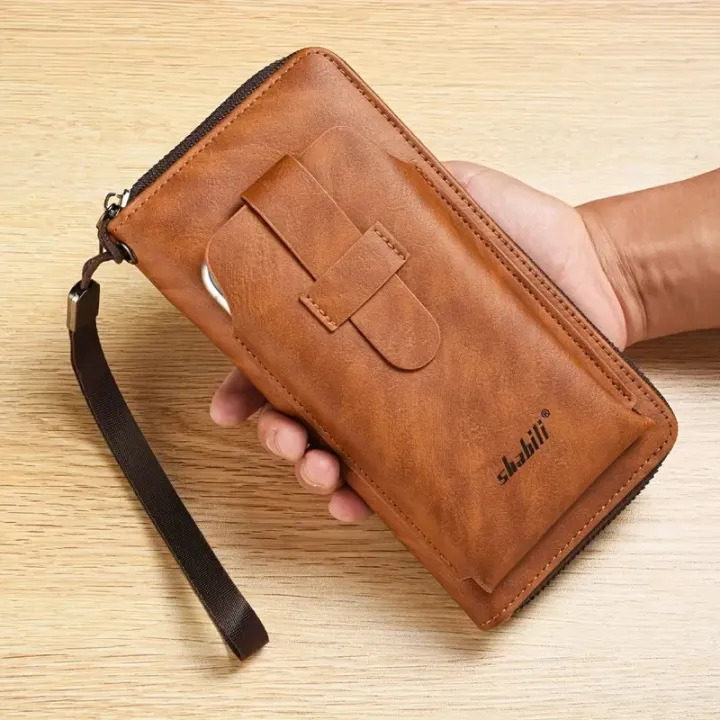 Men'S%20Wallet%20Long%20Fashion%20Soft%20PUPU%20Faux%20Leather%20Wallet%20Zipper%20Multi-Card%20Holder%20Youth%20Money%20Clip%20Phone%20Bag%20Large%20Capacity%20-%20Image%202