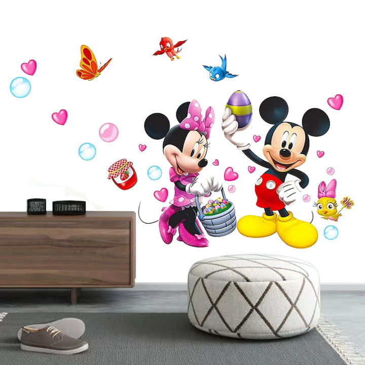 Mickey%20Mouse%20Cartoon%20Animals%20Theme%20Kids%20Wall%20Art%20Decal%20Sticker%20Decoration%20for%20Living%20Room%20Nursery%20Baby%20Girl%20Boy%20Kid%20Children's%20Room%20Bedroom%20Decoration%20-%20Image%205