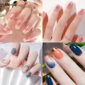 Monja 8ML Blooming Gel Nail Polish Gradient Blooming Watercolor Effect Transparent Soak Off UV LED Gel Manicure Tool. 