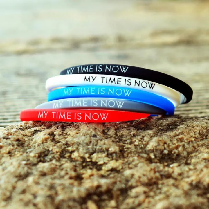 My%20Time%20Is%20Now%20Student%20Fashion%20Couple%20Silicone%20Bracelet%20sports%20wrist%20band%20Mzea%20-%20Image%203