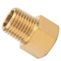 Brass Pipe Fitting BSPT Male to NPT Female Adapter for Pressure Gauge. 