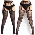 Large Big Plus Size Fat Womens Oversize Fishnet Blackcheerful Stockings Open Body Tight Pantyhose Exotic Lingerie. 