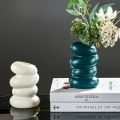 Plastic Spiral Vase Nordic Creative Flower Arrangement Container For Kitchen Living Bedroom Home Decoration Ornament. 