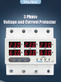 3 Phase Voltage Relay 380V Voltmeter Ammeter over and Under Voltage Monitor Relays Protector Adjust Current 63A Digital Power Guard (3 Phase) Custom Programable. 
