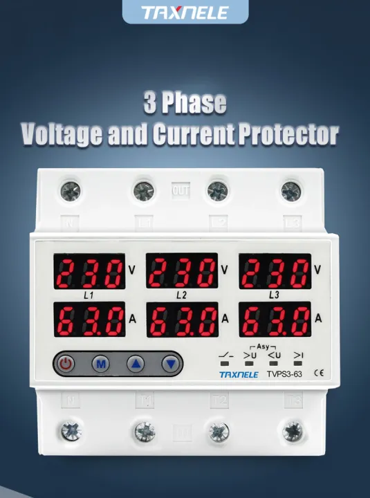 3%20Phase%20Voltage%20Relay%20380V%20Voltmeter%20Ammeter%20over%20and%20Under%20Voltage%20Monitor%20Relays%20Protector%20Adjust%20Current%2063A%20Digital%20Power%20Guard%20(3%20Phase)%20Custom%20Programable%20-%20Image%203